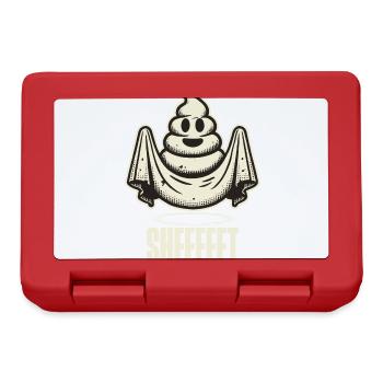 Halloween Caca Pile Ghost Sheet Fun - Boîte à goûter - rouge - Devant