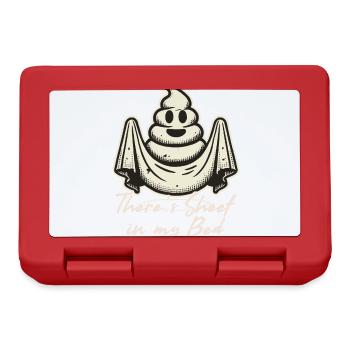 Halloween Ghost Humor in Bed - Lunchbox - red - Front