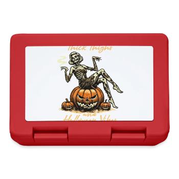 Funny Halloween With Thick Thighs And Halloween - Lunchbox - red - Front