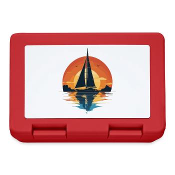 Sunset Sailboat Adventure - Lunchbox - red - Front