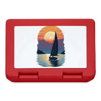 Sunset by the Sea Sailing Adventure - Lunchbox - red - Front