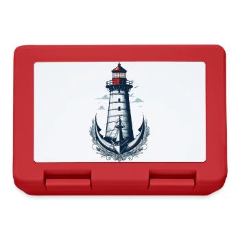 Phare Hobby Pêcheur Marin Amoureux de la mer - Boîte à goûter - rouge - Devant