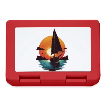 Aventure à la voile Sunset Sea - Boîte à goûter - rouge - Devant