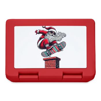 Christmas Santa Skater Style - Lunchbox - red - Front