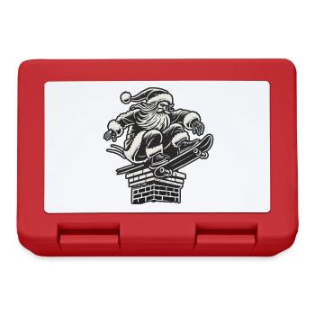 Christmas Skater Santa Streetwear Style - Lunchbox - red - Front