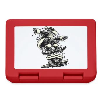 Christmas Skater Santa Streetwear Style - Lunchbox - red - Front