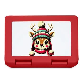 Adorable Vintage Design Christmas - Lunchbox - red - Front