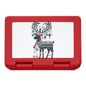 Christmas reindeer magic in the - Lunchbox - red - Front