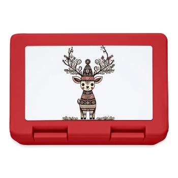 Christmas reindeer magic for festives - Lunchbox - red - Front