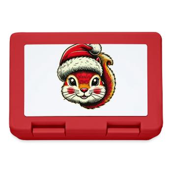 Merry Squirrel Christmas - Lunchbox - red - Front