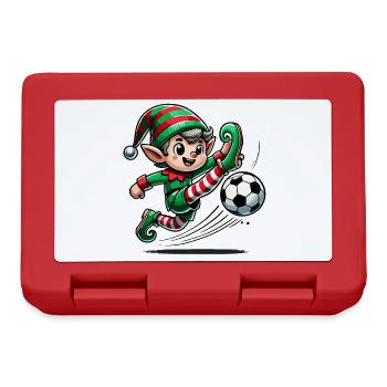 Christmas Elf Football Adventure - Lunchbox - red - Front