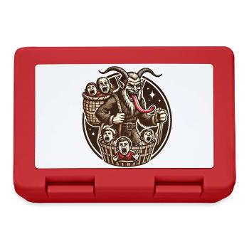 Krampus with naughty children Christmas - Lunchbox - red - Front