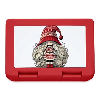 Christmas Gnome Woman Festive Gnome Girl - Lunchbox - red - Front