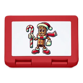 bâton de cannelle joie de vacances dessin animé - Boîte à goûter - rouge - Devant