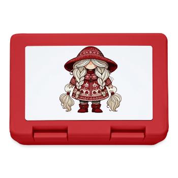 Christmas gnome in Scandinavian style - Lunchbox - red - Front