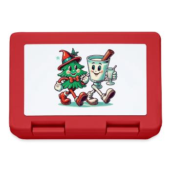 Joyeux Noël Rétro Vintage Party - Boîte à goûter - rouge - Devant