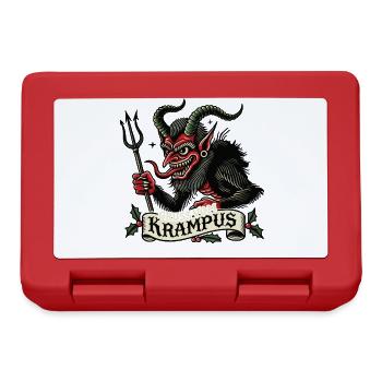 Salutations de Krampus Noël - Boîte à goûter - rouge - Devant