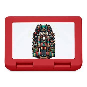 Son of a Nutcracker Christmas Motif - Lunchbox - red - Front