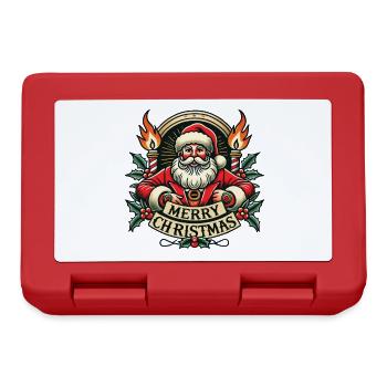 Tattoo Style Christmas Streetwear Aesthetic - Lunchbox - red - Front