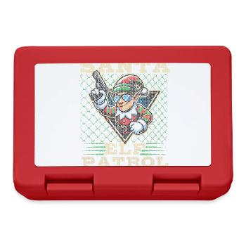 Santa Elf Patrol Christmas Fun - Lunchbox - red - Front