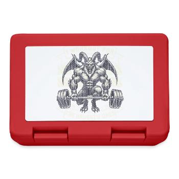 Krampus Trainiert Für Die Unartigen - Brotdose - Rot - Vorne