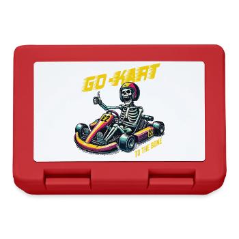 Go-Kart To The Bone Retro Skeleton Style - Lunchbox - red - Front