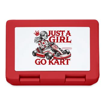 Une fille qui aime les courses de karting - Boîte à goûter - rouge - Devant