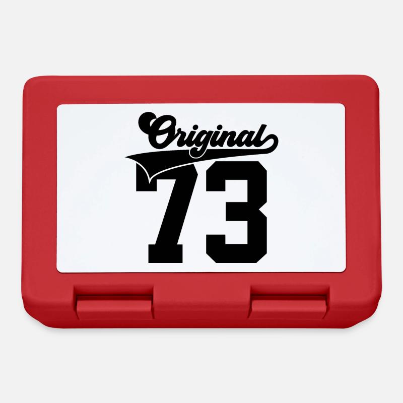 53. GEBURTSTAG 1973 ORIGINAL 73 - Brotdose - Rot