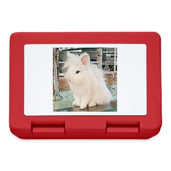 Un lapin adorable - Boîte à goûter - rouge - Devant