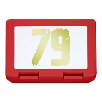 79 Number Vintage - Lunchbox - red - Front