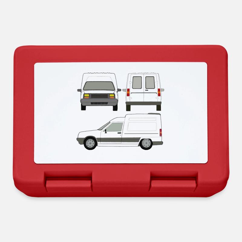 VHL White Van Express Auto - Boîte à goûter - rouge