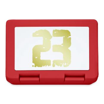 23 Number Vintage - Lunchbox - red - Front