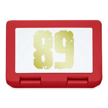 89 Number Vintage - Lunchbox - red - Front