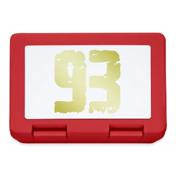 93 Number Vintage - Lunchbox - red - Front