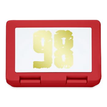 98 Number Vintage - Lunchbox - red - Front