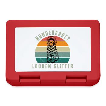 Locken Glitter Retro Sunset - Brotdose - Rot - Vorne