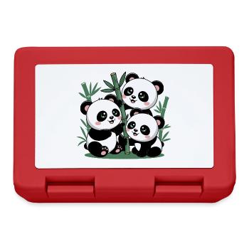Forêt de Bambous Panda Mignon - Boîte à goûter - rouge - Devant