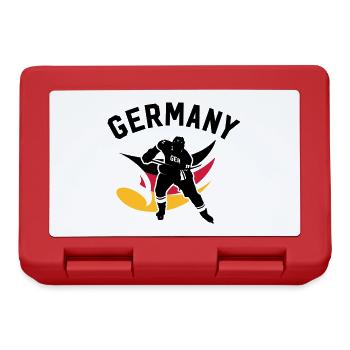 GERMANY EISHOCKEY STÜRMER MIT ADLER - Brotdose - Rot - Vorne