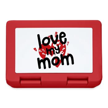MUTTERTAG LOVE MY MOM - Brotdose - Rot - Vorne