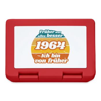 Everything used to be better - born in 1964, birthday - Lunchbox - red - Front