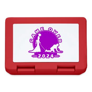 Game Over 2024 Hochzeit - Brotdose - Rot - Vorne