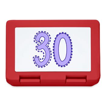 30. 30 YEARS. 30th ANNIVERSARY. 30 YEARS ANNIVERSARY. - Lunchbox - red - Front