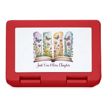 Adore Les Livres Fleurs Lectrice Femme - Brotdose - Rot - Vorne