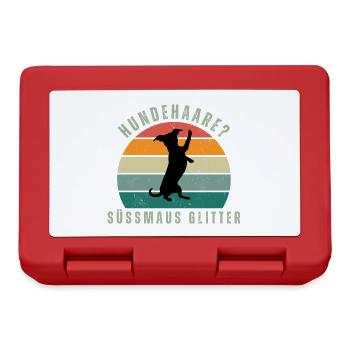 Süssmaus Glitter Retro Sunset - Brotdose - Rot - Vorne