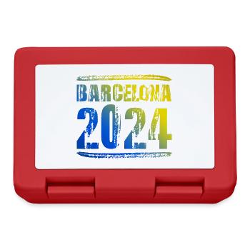 Barcelona 2024 Colorful Holidays - Lunchbox - red - Front
