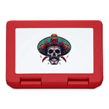 Crâne mexicain - Boîte à goûter - rouge - Devant