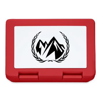 Mountains symbol - Lunchbox - red - Front