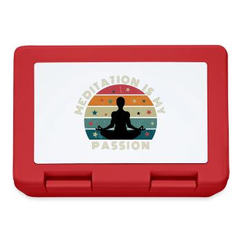 Meditation is my passion Tshirt für Spirituelle - Brotdose - Rot - Vorne