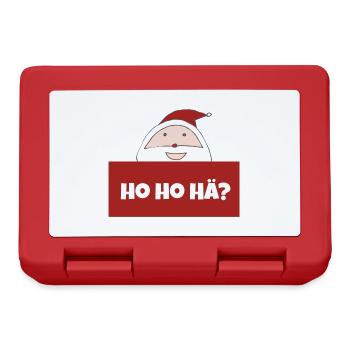 weihnachtsmann hohohä - Brotdose - Rot - Vorne