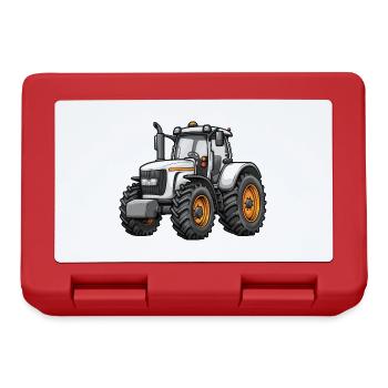 Niedlicher Traktor - Brotdose - Rot - Vorne